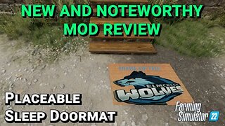 Placeable DoorMat Sleep Trigger | Mod Review | Farming Simulator 22