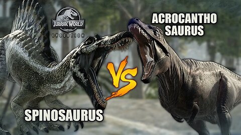 Spinosaurus Vs Acrocanthosaurus Dinosaurs Fight