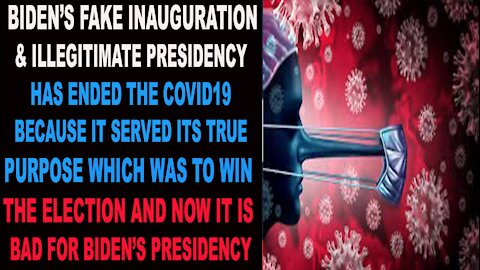 Ep.278 | BIDEN'S INAUGURATION ENDED COVID19 AS IT SERVED ITS PURPOSE & AGENDA