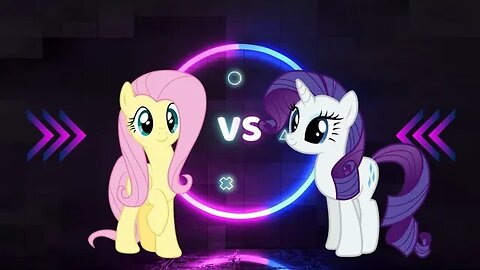 Crypto battles. 2 Season: My little pony. 8 Episode: Fluttershy vs Rarity.