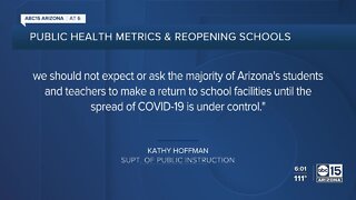 Superintendent Kathy Hoffman: Arizona not in a place to begin in-person learning by August 17