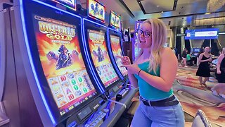 My Wife WON A JACKPOT HANDPAY At Aria Las Vegas! (MUST SEE SLOT PLAY)