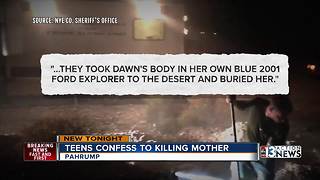 Pahrump teens confess to killing mother
