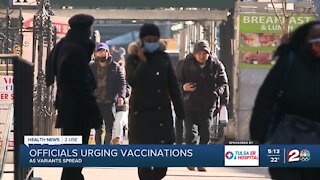 Health News 2 Use: Officials urge vaccinations as variants spread