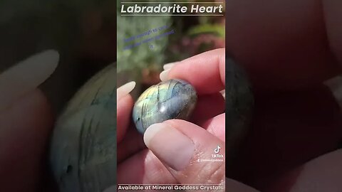 Labradorite Hearts Small Lady Hearts Crystals for Protection Psychic Abilities Mineral Goddess