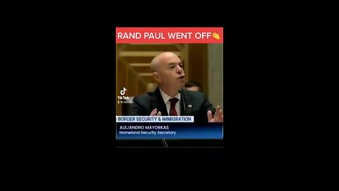 Senator Rand Paul Goes Off On “Disinformation Governance Board”
