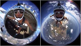 Tämä 360 asteen laskuvarjohyppyvideo mullistaa maailmasi!