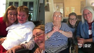 Families wait to see their loved ones in long-term care facilities