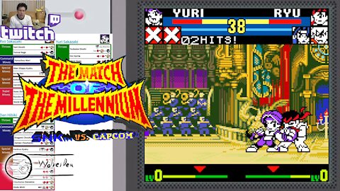 (NeoGeo Pocket Color) SNK vs. Capcom MotM - 28 - Team Mode - Mighty Trio - Lv Gamer