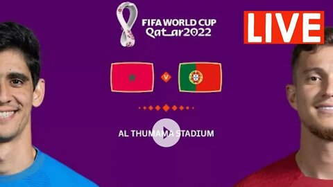 🔴MOROCCO vs PORTUGAL | 🏆| FIFA World Cup Qatar 2022 | LIVE Watch Along & FIFA 23 Gameplay