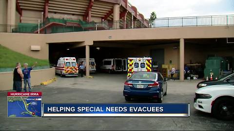 USF Sun Dome opens as shelter for people with special needs ahead of Irma