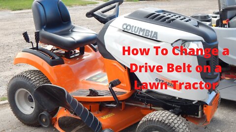 How To Change The Drive Belt on a Lawn tractor