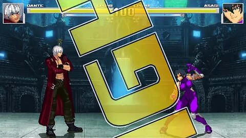 IKEMEN GO CPU FIGHT: Dante (DMC) VS. Asagi Igawa (Taimanin Asagi)