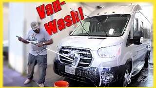 FIRST TIME WASHING Class B RV! 5 Easy DIY Tips