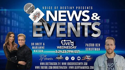 Voice of Destiny News & Events Dr Brett & Marianne Watson - Pastor Ren Schuffman