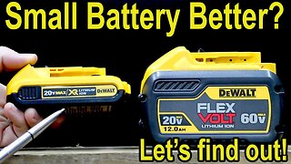 Smaller "TOOL" Battery Better? Milwaukee, DeWalt, Makita, 2 Amp Hour vs 12 Amp Hour Battery