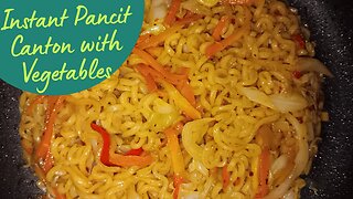 Instant Pancit Canton with Vegetables