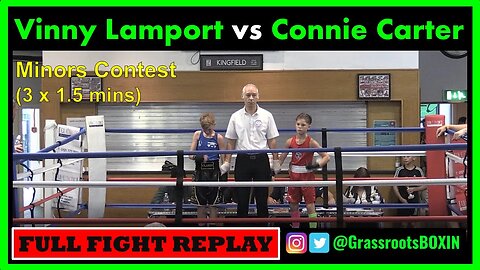 Vinny Lamport vs Connie Carter - Minors Contest - Guildford Amateur Boxing Tournament (10/09/23) TKO