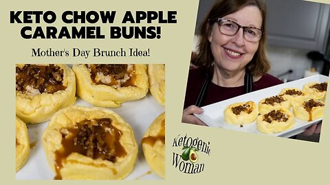 Keto Chow Apple Caramel Buns | BBBE buns filled with Caramel Apple Goodness from Chef Taffiny!