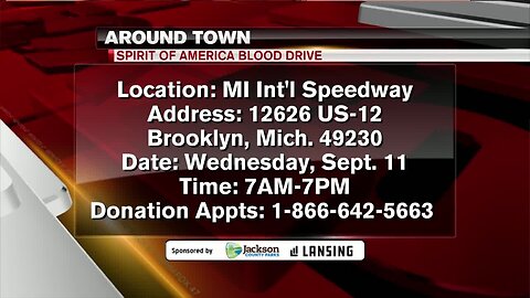 Around Town - Spirit of America Blood Drive - 9/9/19