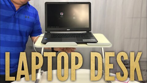 Adjustable Stand-Up Home Laptop Computer Desk by Aluratek Review