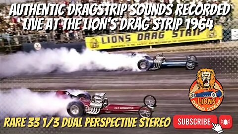 Authentic Dragstrip Sounds Recorded Live at The Lion’s Drag Strip 1964! Extremely Rare! #racing