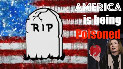 The Poisoning of America - Freedoms, School Choice, and Unity Floating Upside Down