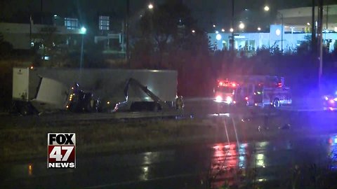 UPDATE: US-127 SB back open following semi accident