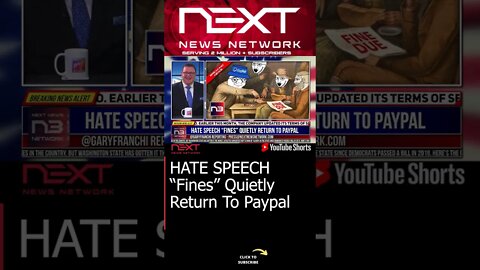 HATE SPEECH “Fines” Quietly Return To Paypal #shorts