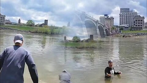 #533 david JUMPS IN THE SUSQUEHANNA RIVER