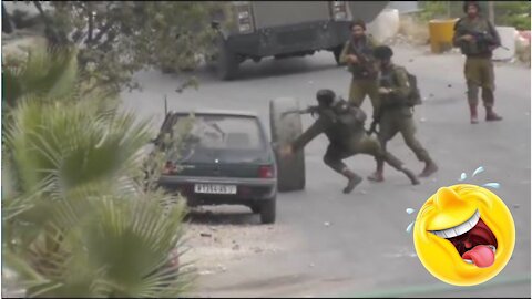 Instant Karma 🤣 Israeli Army 🤣 Epic Riot Fail in Al Khalil (Hebron)