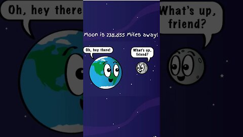 How far is the moon from the Earth? Find out more by subscribing to @NASA_Kids_Explorer