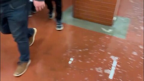 Old Trafford toilets flooded with piss