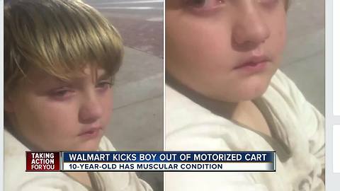Winter Haven family claims Walmart kicked young boy with muscular condition out of motorized cart