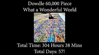 60,000 Piece What a Wonderful World Jigsaw Puzzle Final Build and Layout!