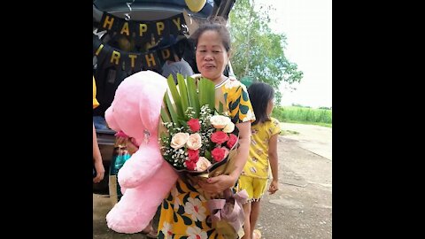 Sextio birthday surprise to mama inday