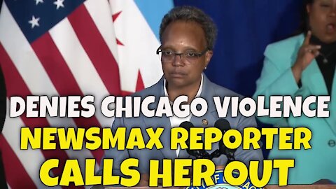 Lori Lightfoot gets HAMMERED by Newsmax Reporter over Rise of Violence in Chicago