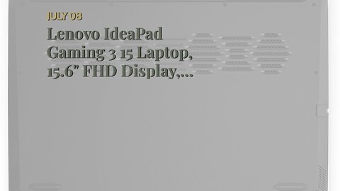 Lenovo IdeaPad Gaming 3 15 Laptop, 15.6" FHD Display, AMD Ryzen 5 5600H, NVIDIA GeForce GTX 165...