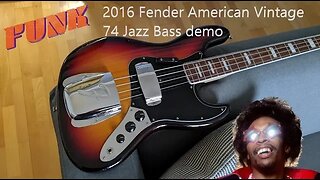 2016 Fender American Vintage 74 Jazz Bass demo