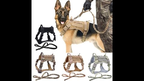 Tactical Dog Harness Pet Training Vest Dog Harness And Leash Set For Small Medium Big Dogs