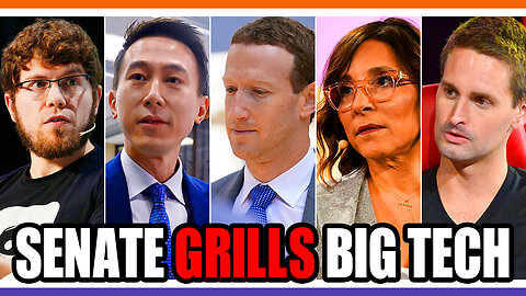 🔴LIVE: The Senate Grills Big Tech CEOs 🟠⚪🟣