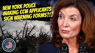 New York Police Making CCW Applicants Sign Warning Forms!?!