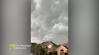 Threatening clouds loom over Ottawa, ON.