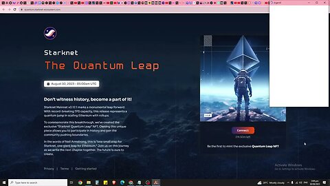 Interested In The Starknet Airdrop? Mint This Quantum Leap NFT. Limited Time!