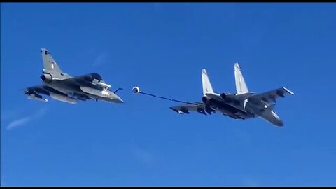 Tejas MK1 Does Buddy Refueling From SU30MKI Flanker