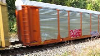 CSX Q216 Autorack Train from Sullivan, Ohio September 27, 2020