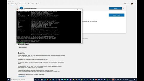 Instalação do Ubuntu no Subsistema do Windows para Linux