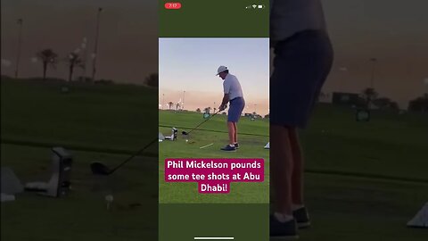 Phil Mickelson pounds some tee shots at Abu Dhabi! #philmickelson #golf #livgolf