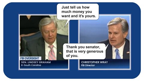Sen. Lindsey Graham politely queries FBI boss Chris Wray * 8-4-2022