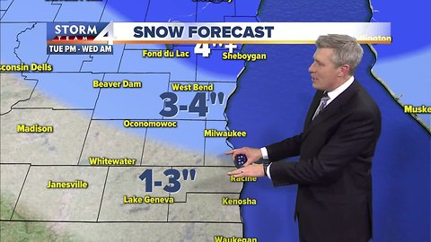 Sub-zero wind chills Tuesday morning